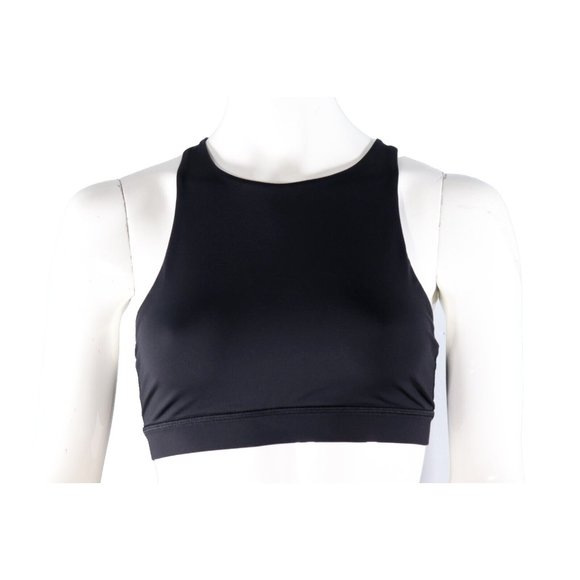 Lululemon Women's US6 Black High Neck Long Line Tough Energy Bra Nylon B-C Cup - Picture 7 of 7